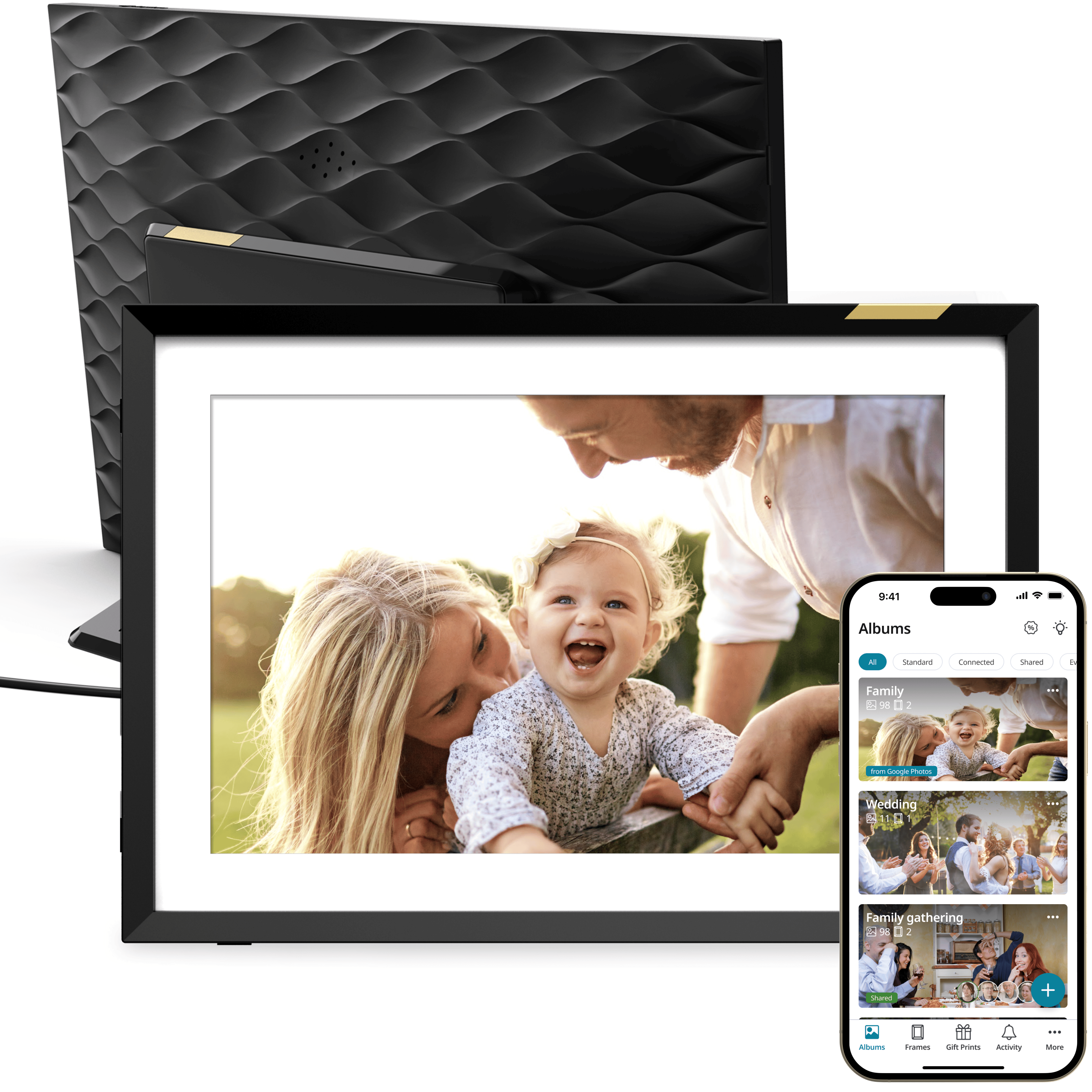 10,1 Zoll HD Touchscreen WLAN mattierten Digitaler Bilderrahmen 
