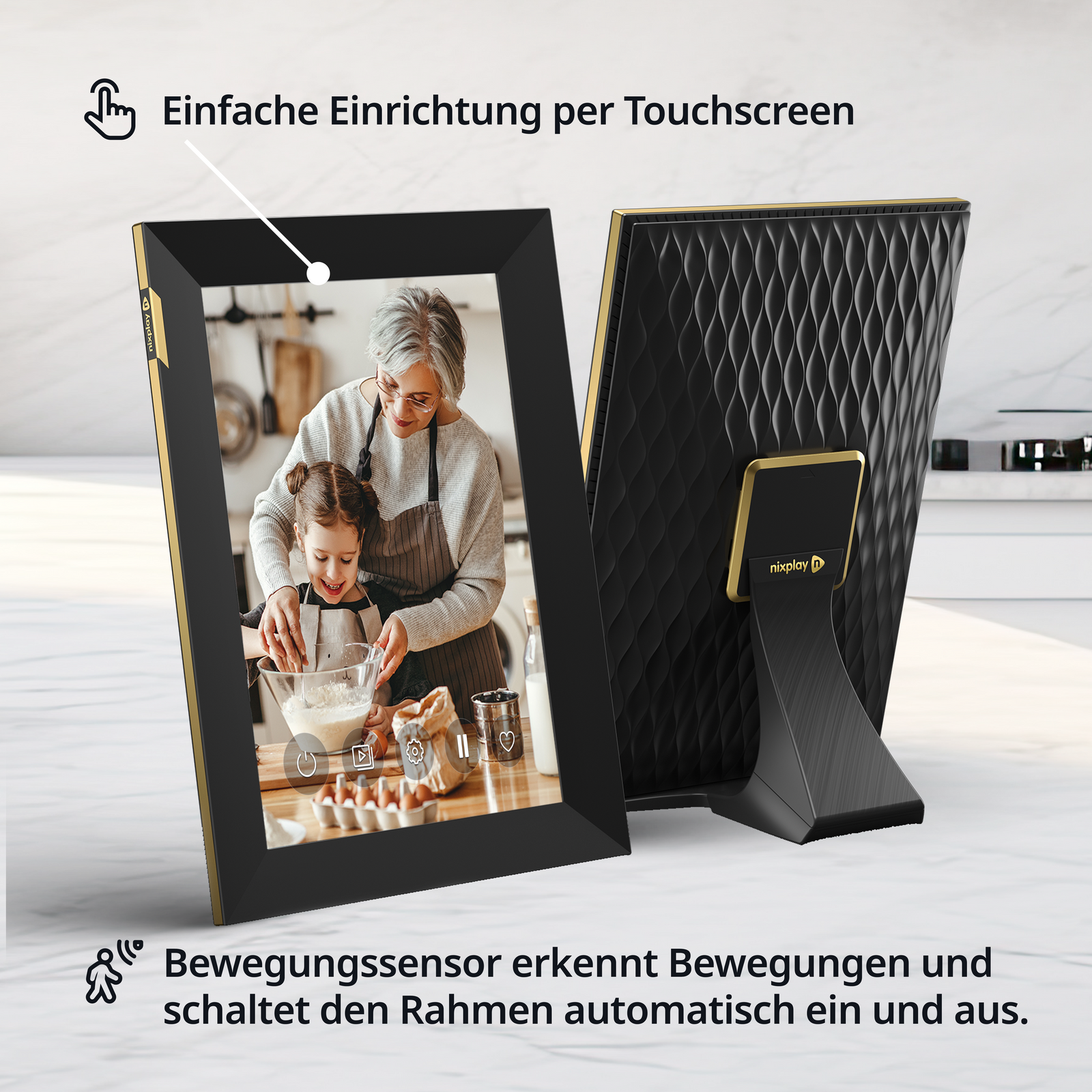 10,1 Zoll HD Touchscreen WLAN Digitaler Bilderrahmen