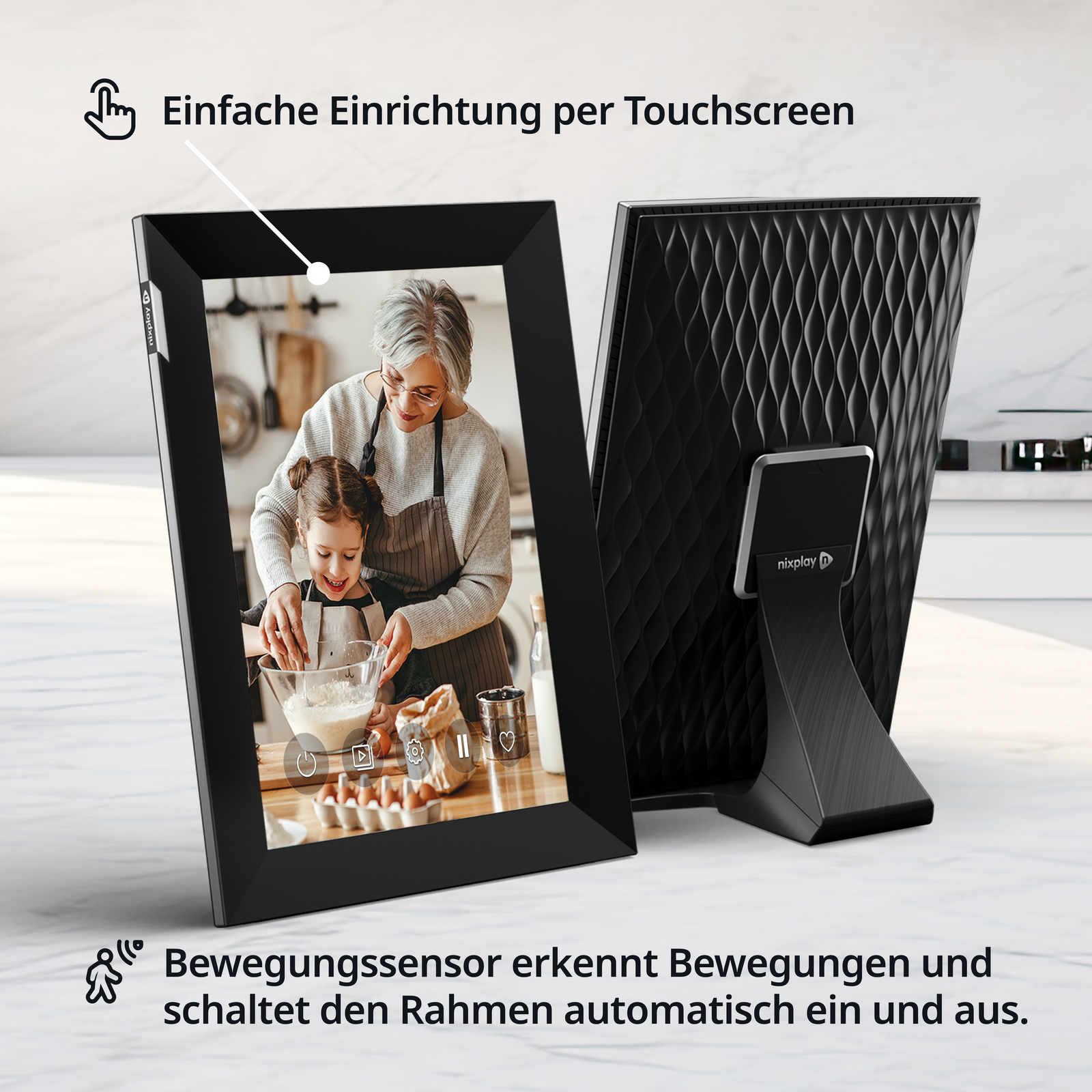 10,1 Zoll HD Touchscreen WLAN Digitaler Bilderrahmen
