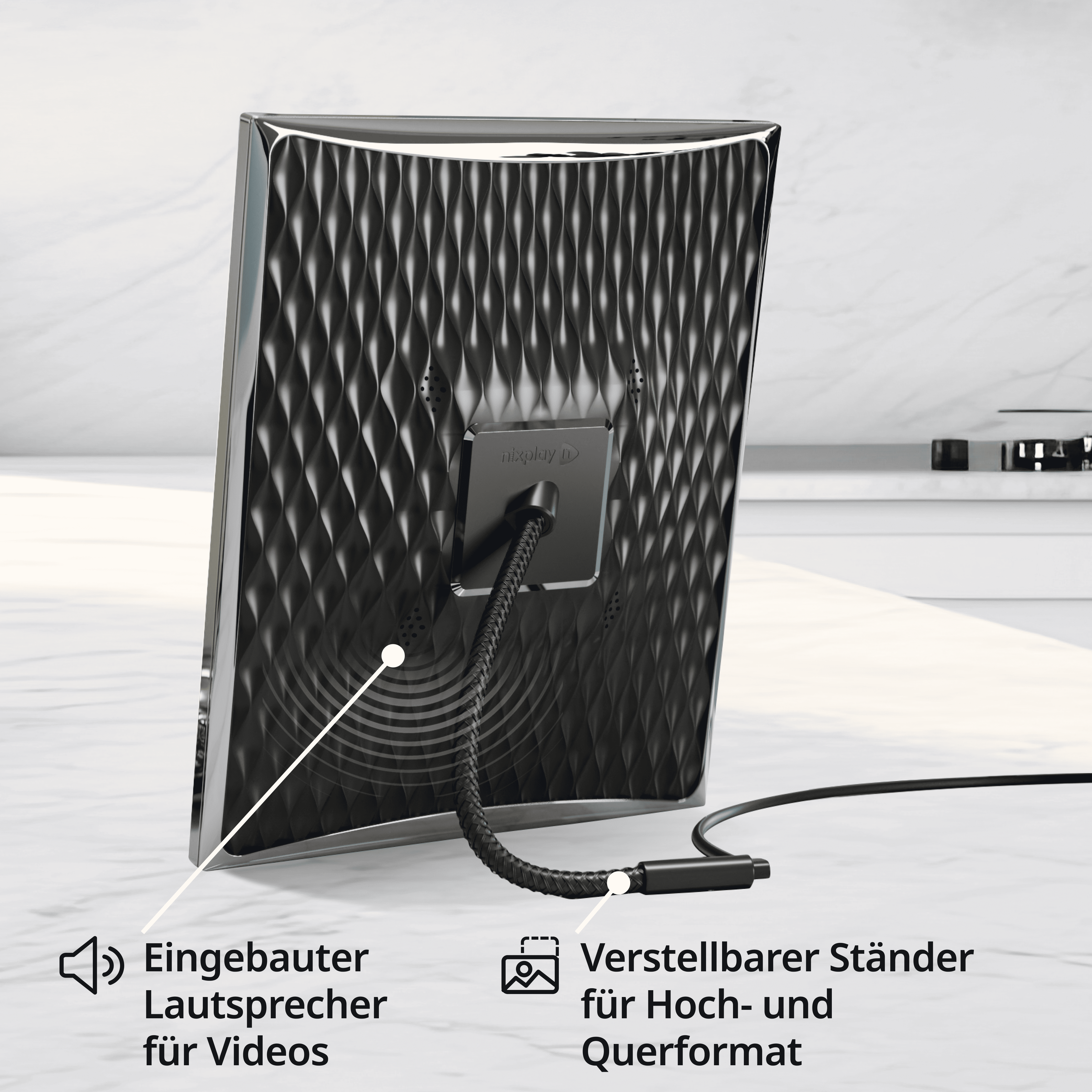 Metallischer 9,7 Zoll