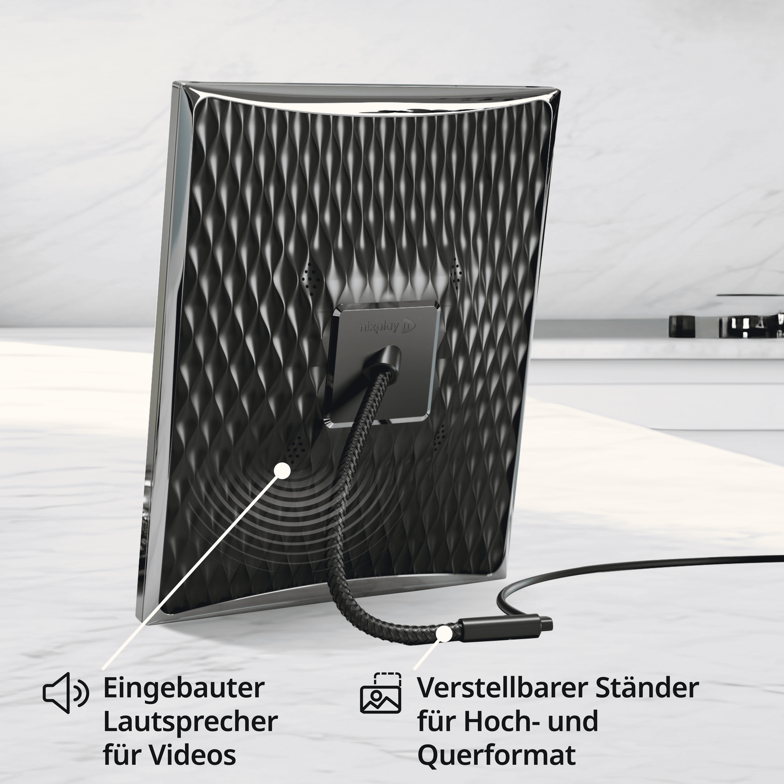 Metallischer 9,7 Zoll