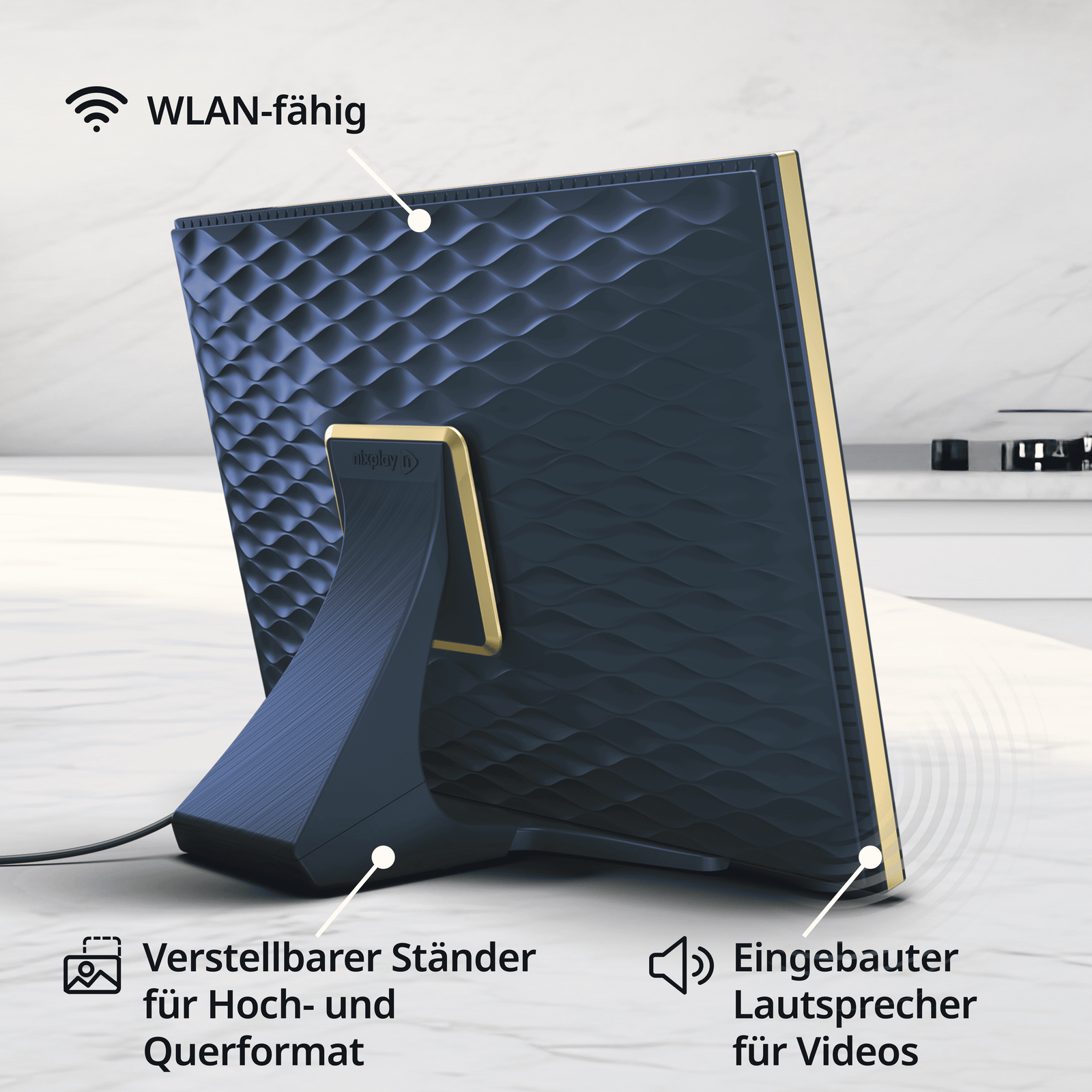 Moderner 10,1 Zoll HD-Touchscreen