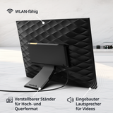 15,6 Zoll HD Touchscreen WLAN mattierten Digitaler Bilderrahmen