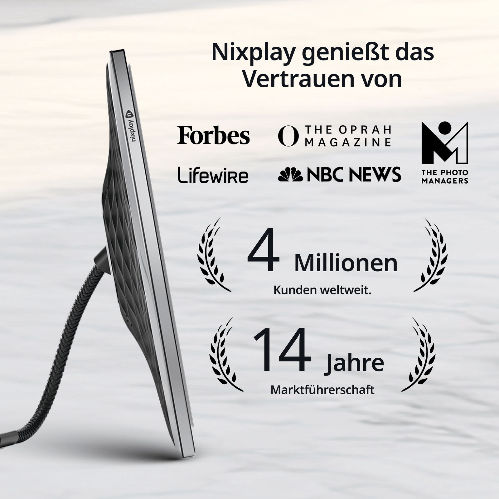 Metallischer 9,7 Zoll