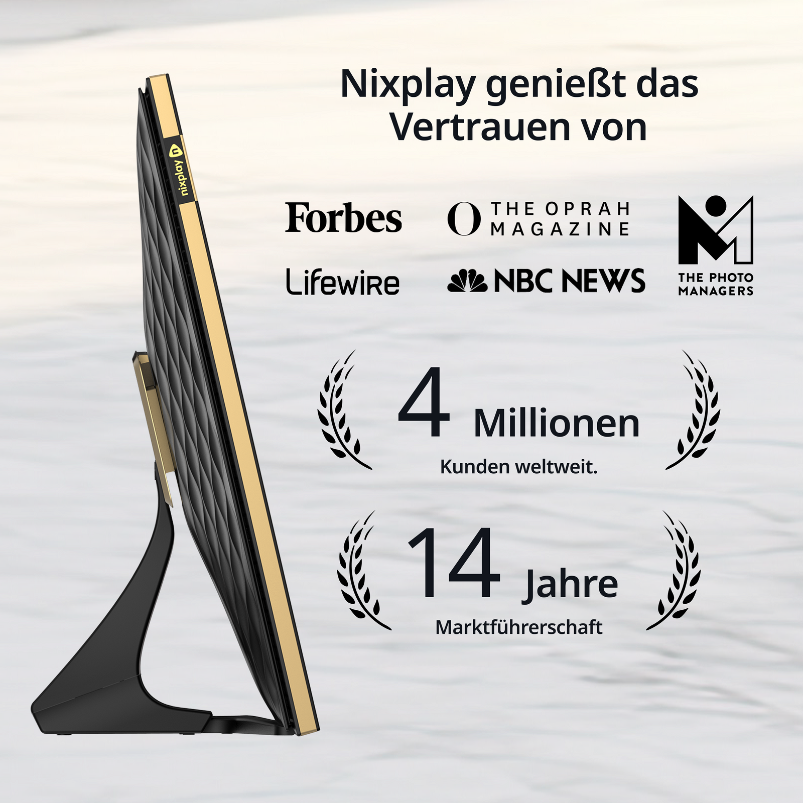 10,1 Zoll HD Touchscreen WLAN Digitaler Bilderrahmen