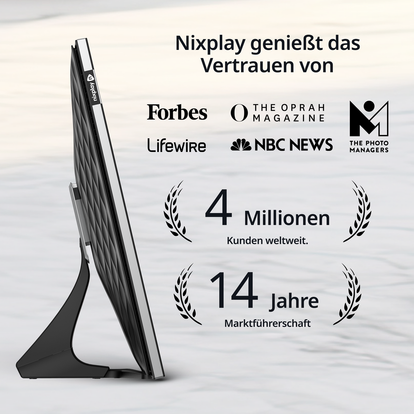 10,1 Zoll HD Touchscreen WLAN Digitaler Bilderrahmen