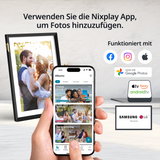 15,6 Zoll HD Touchscreen WLAN mattierten Digitaler Bilderrahmen
