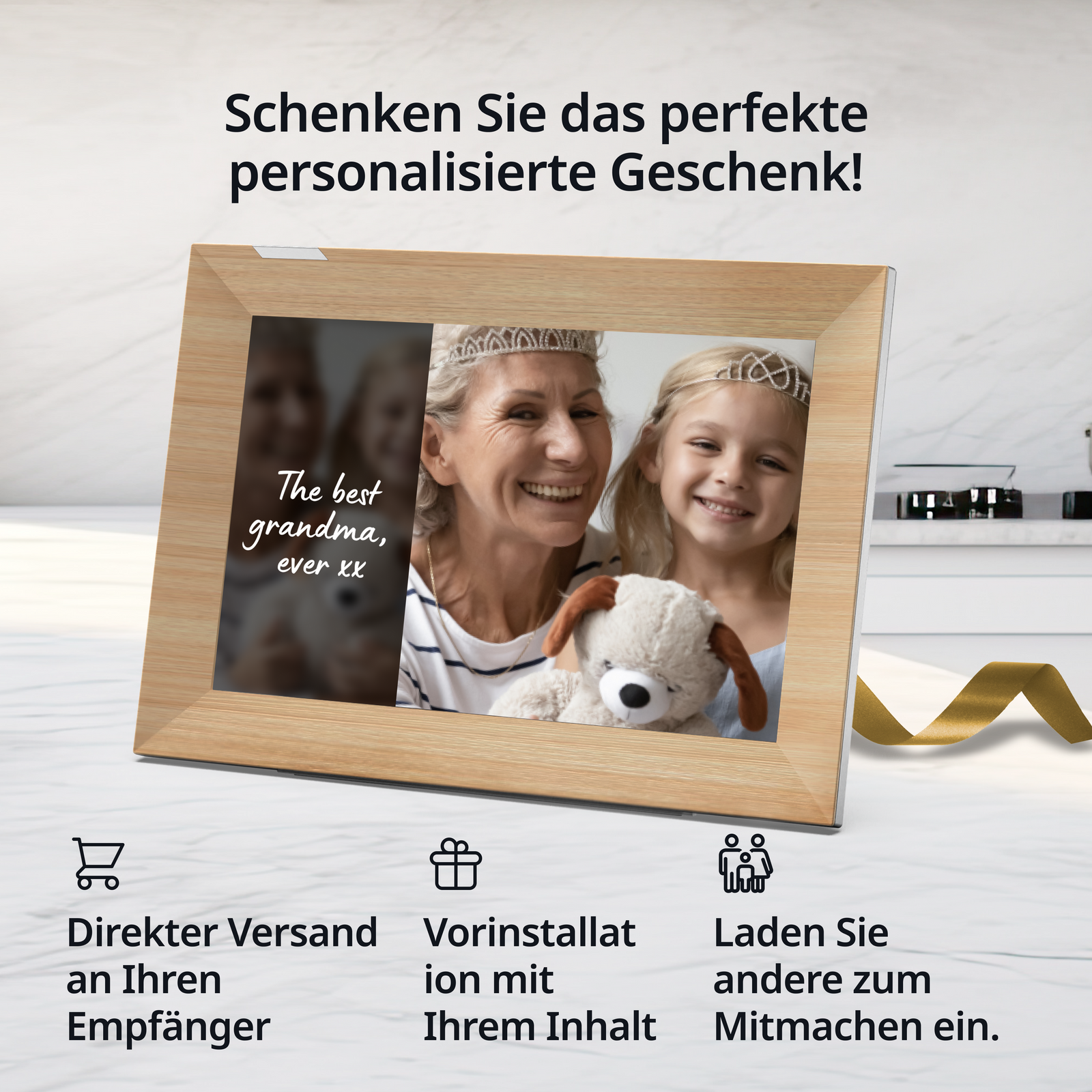 10,1 Zoll HD Touchscreen WLAN Digitaler Bilderrahmen