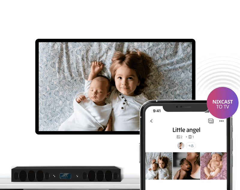 Regardez des albums sur votre smart TV avec NixCast