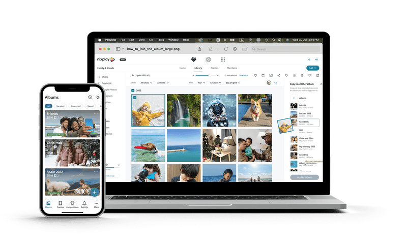 Téléchargement via l’application mobile, le bureau, l’e-mail et les réseaux sociaux