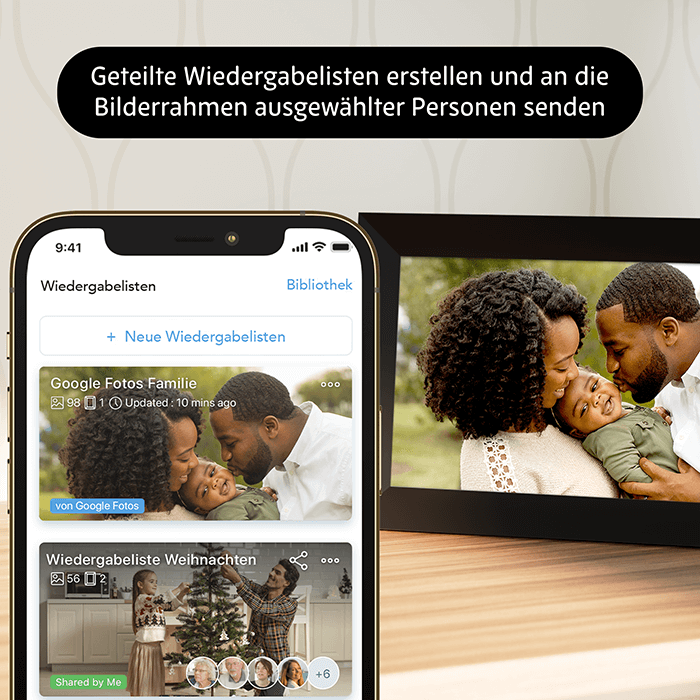 Cadre numérique HD Smart Wi-Fi 10 pouces