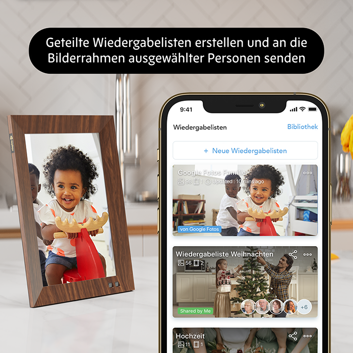 Cadre numérique HD Smart Wi-Fi 10 pouces