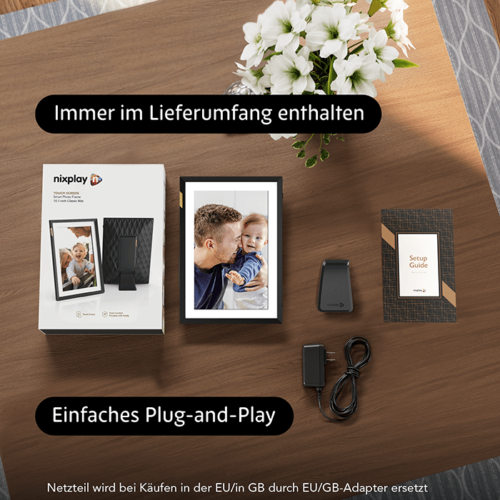 10 Zoll HD Touchscreen WLAN mattierten Digitaler Bilderrahmen